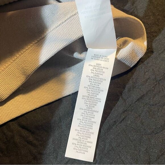 Aerie Gray Sleeveless Razor Back Lined Ribbed Athletic Crop Top - Picture 5 of 5